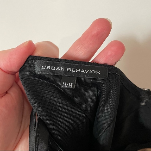 Vintage Y2K Urban Behaviour Lace Bustier Bodycon Mini Dress Black Size Small - Picture 8 of 9